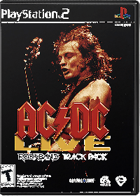 AC/DC Live Rock Band Track Pack Playstation 2 US box art